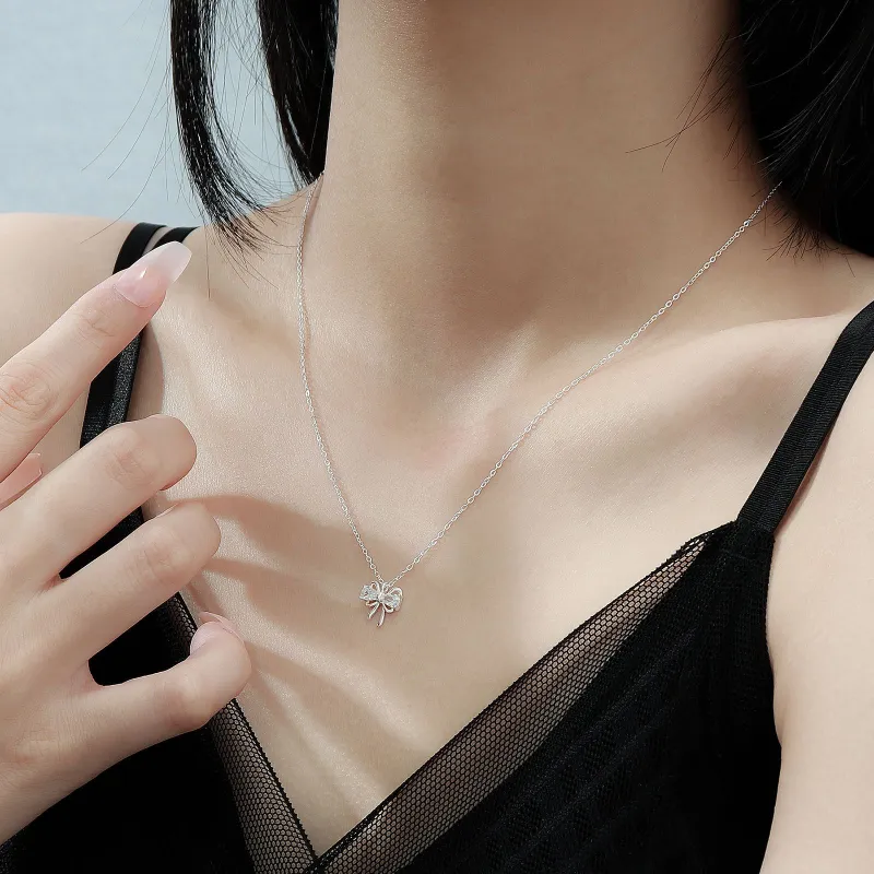MISS WEI 999 Fine Silver Necklaces Women's-4