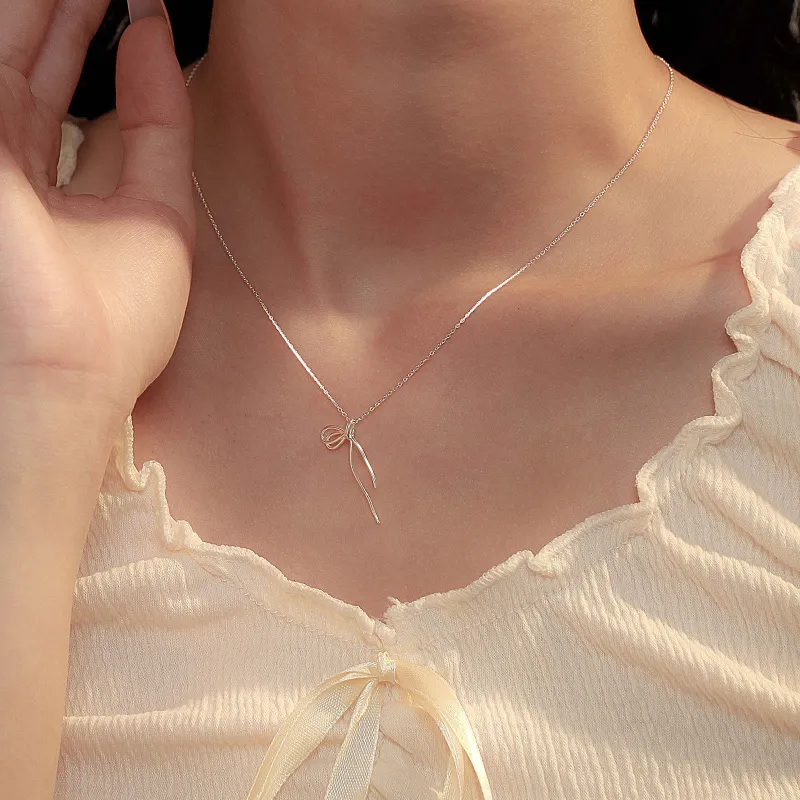 MISS WEI 999 Fine Silver Necklaces Women's-1
