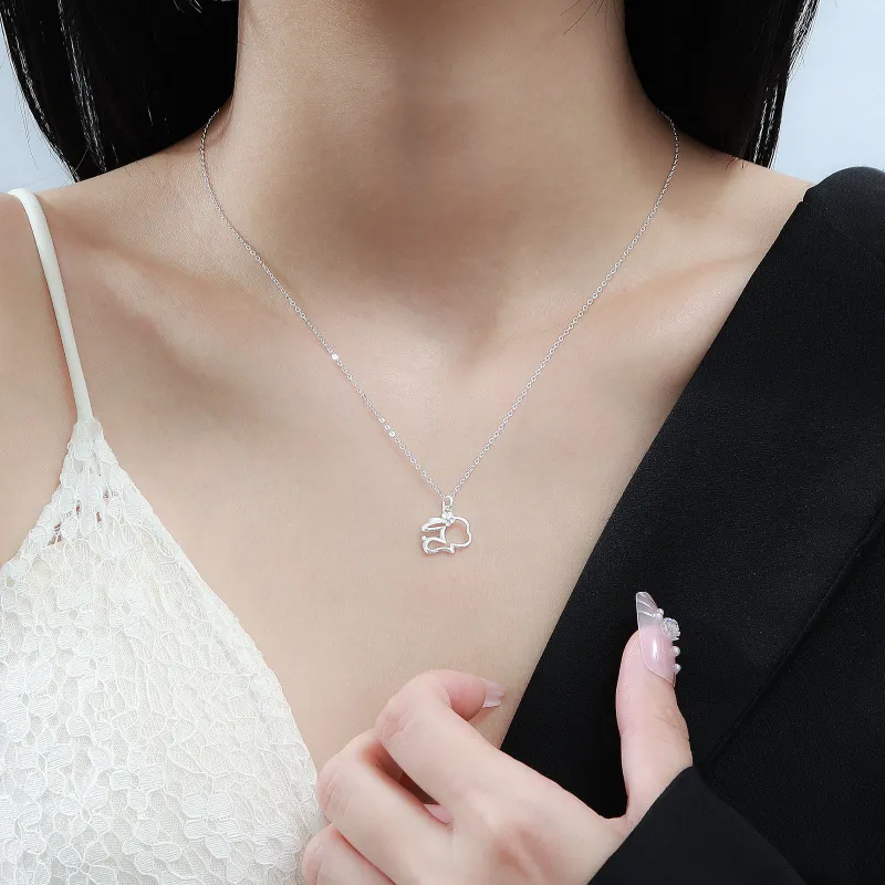 MISS WEI S 999 Fine Silver Necklaces Women's-2