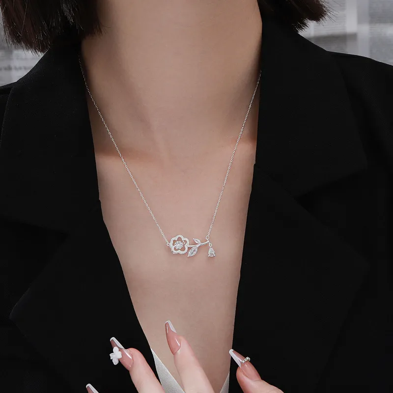 MISS WEI 999 Fine Silver Necklaces Women's-2