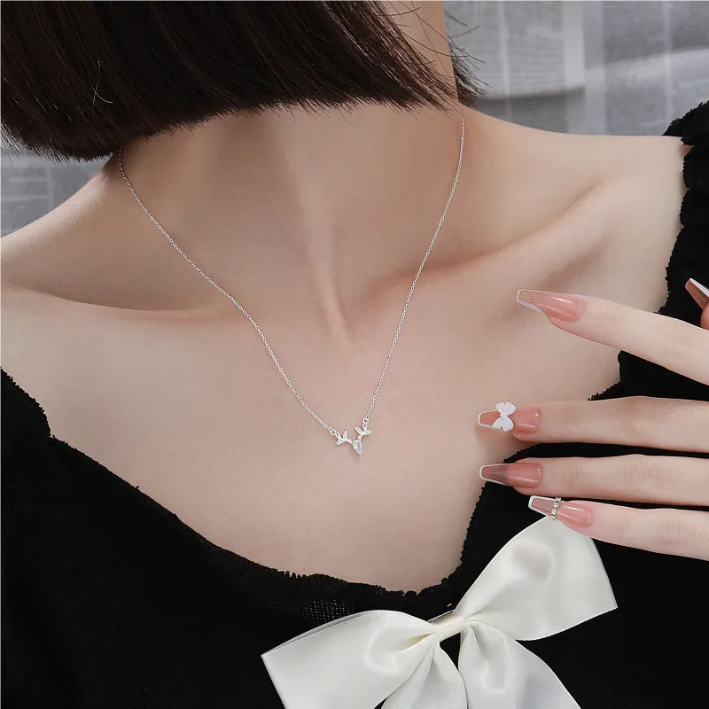 MISS WEI 999 Fine Silver Necklaces Women's-3