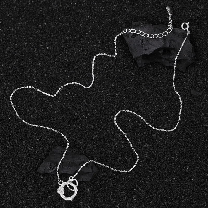 MISS WEI 999 Fine Silver Necklaces Women's-3