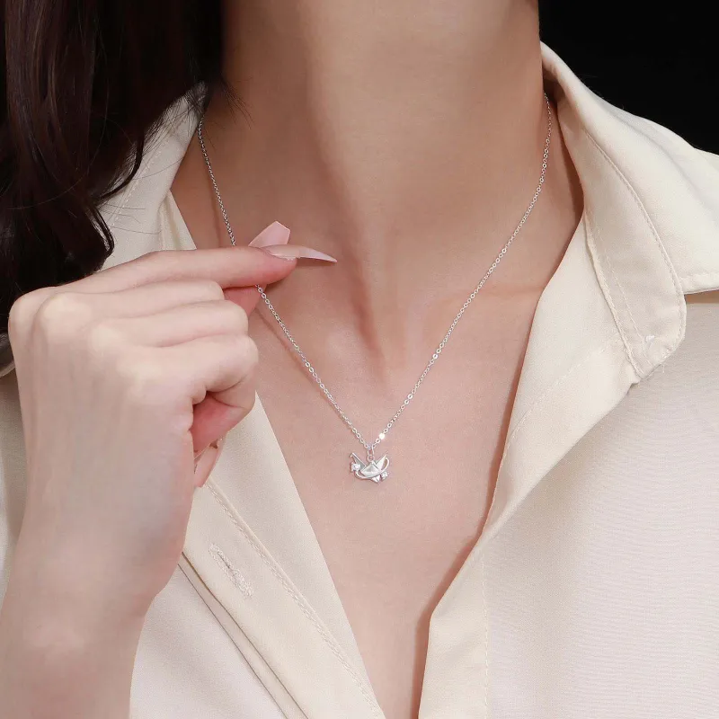 MISS WEI 999 Fine Silver Necklaces Women's-3
