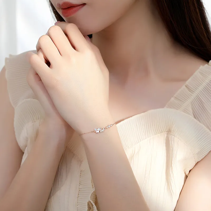 MISS WEI 925 Sterling Silver Bracelets Women's-2