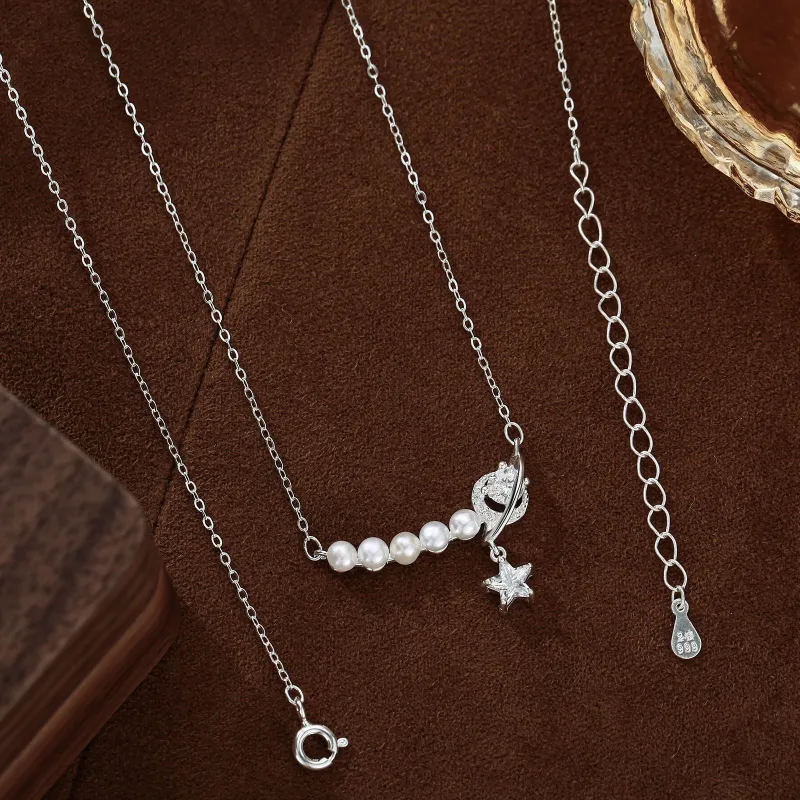 MISS WEI 999 Fine Silver Necklaces Women's-3