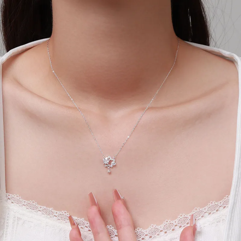 MISS WEI 999 Fine Silver Necklaces Women's-2