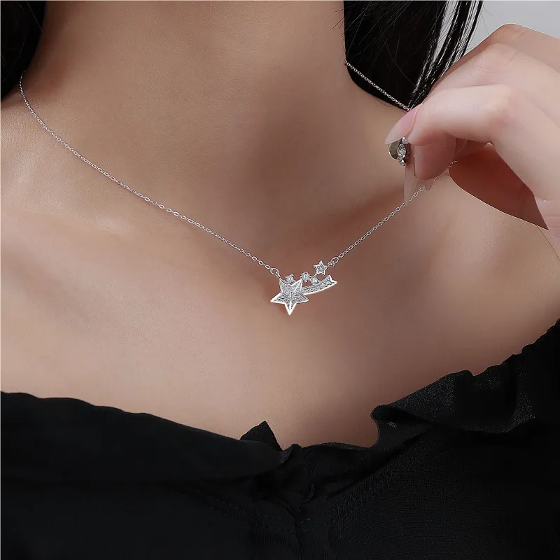 MISS WEI 999 Fine Silver Necklaces Women's-2