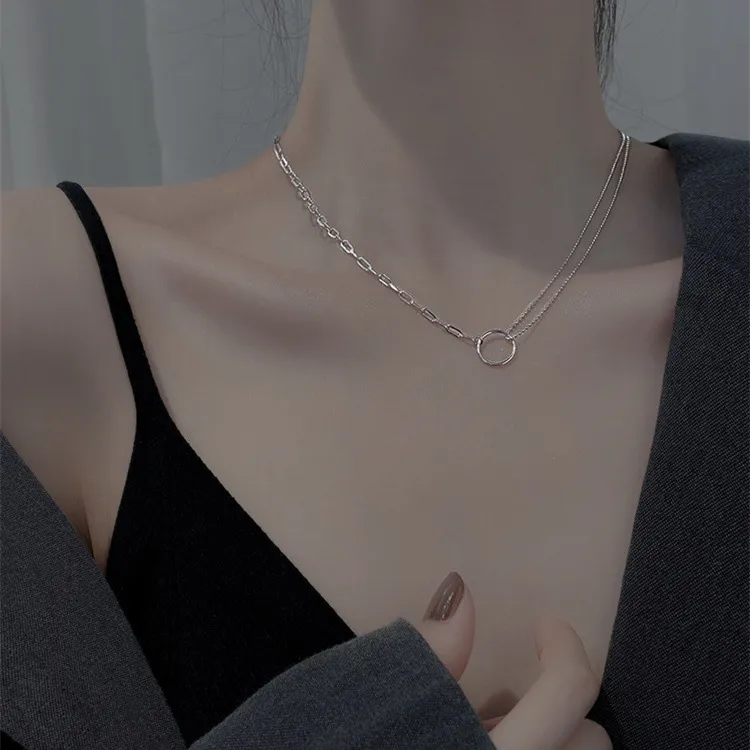 MISS WEI 925 Sterling Silver Necklaces Women's-4