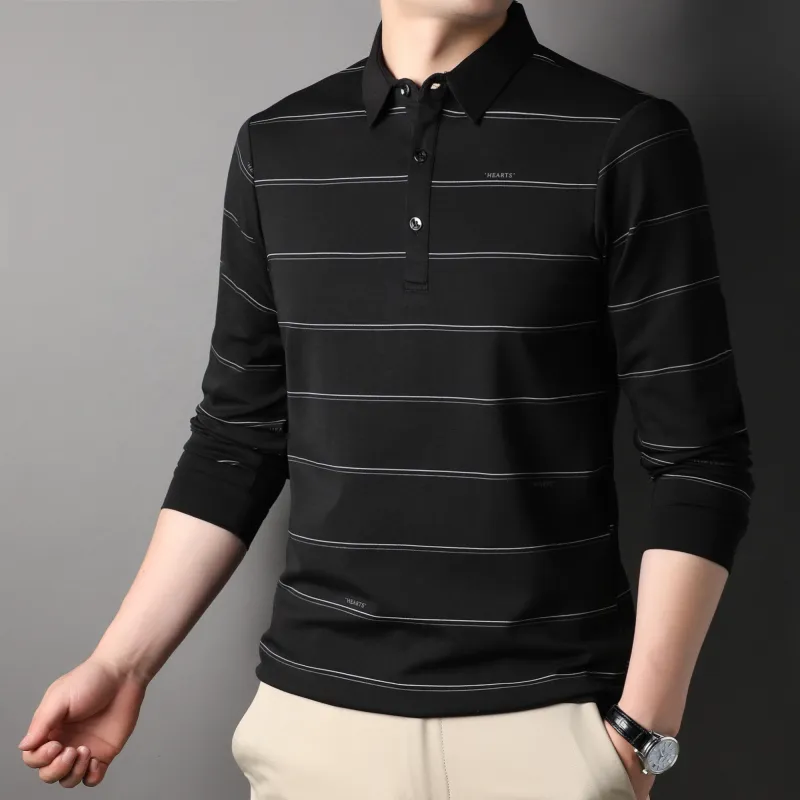 PIERRE CARDIN Polo Shirt Men's Black-5