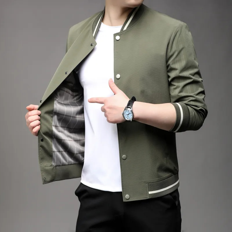 PIERRE CARDIN Jackets Coats Men's Army Green-3