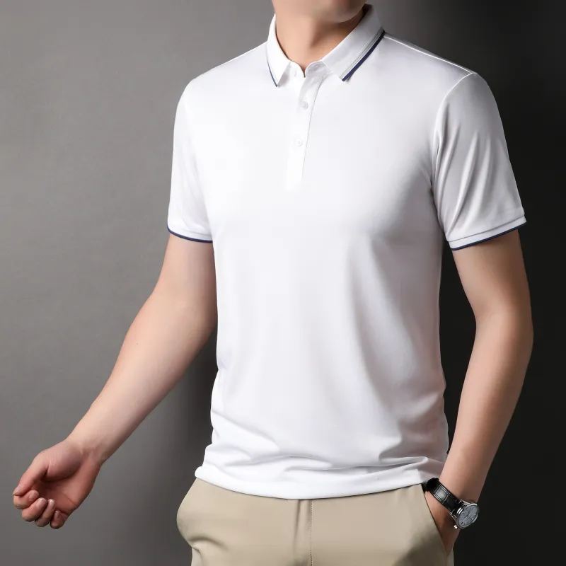 PIERRE CARDIN Polo Shirt Men's White-4