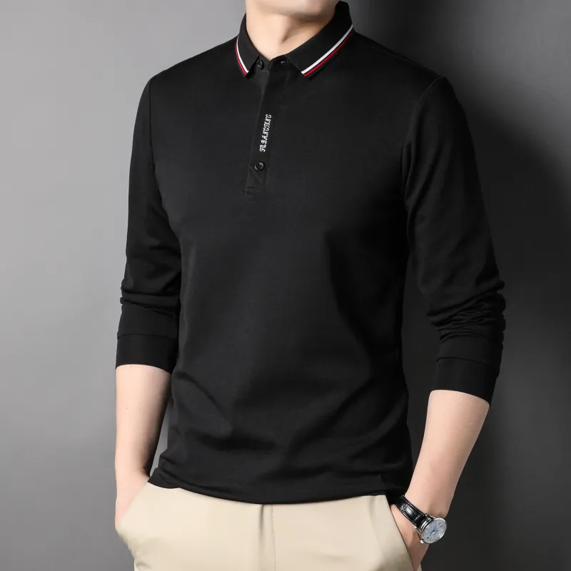 PIERRE CARDIN Polo Shirt Men's Black-4