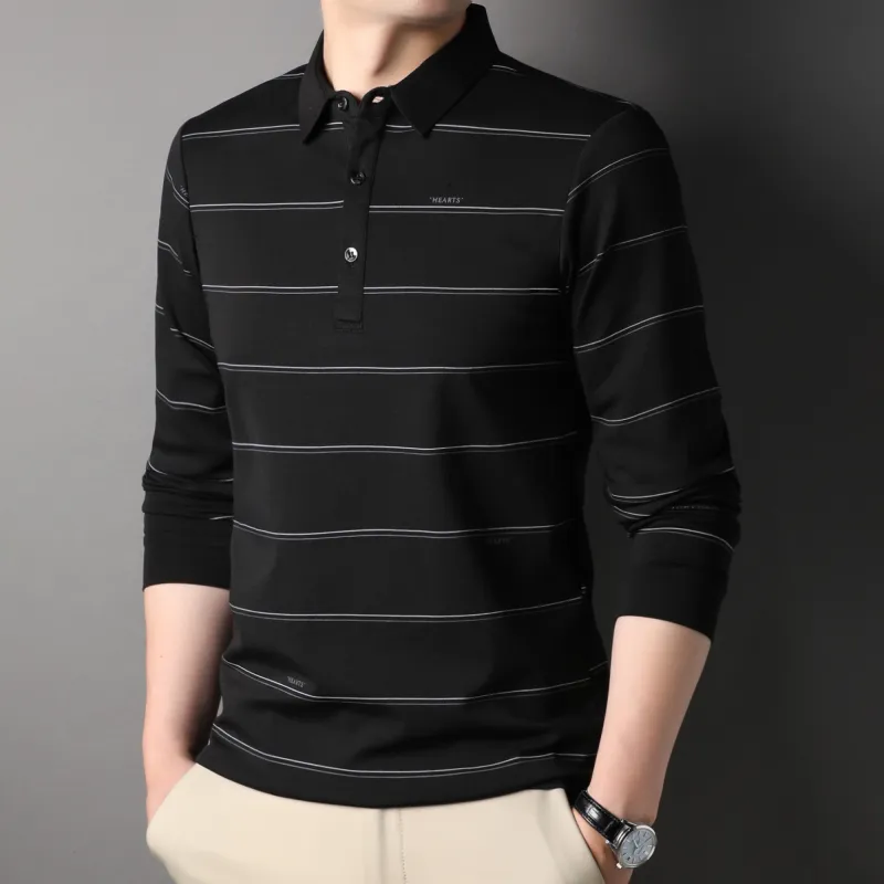 PIERRE CARDIN Polo Shirt Men's Black-4