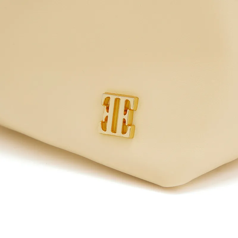 ELLE Synthetic Leather Handbag Trumpets Women's Pink/Light Gray/Light Yellow-12