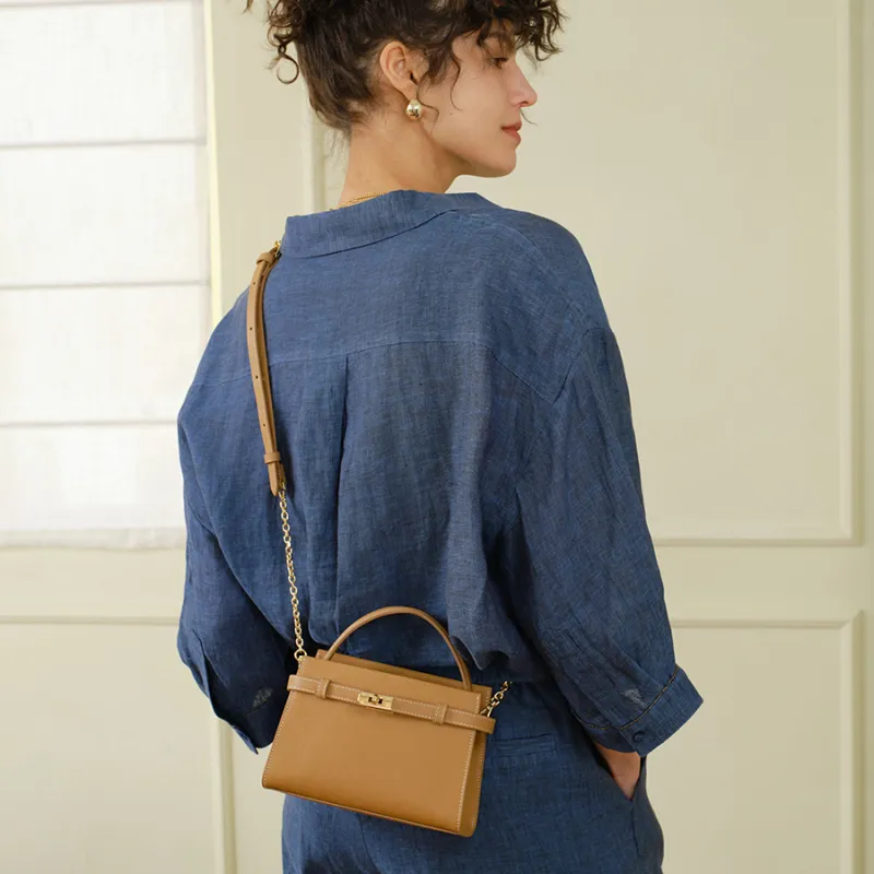 ELLE Palmaris Cow Leather Handbag Women's Multicolor-7