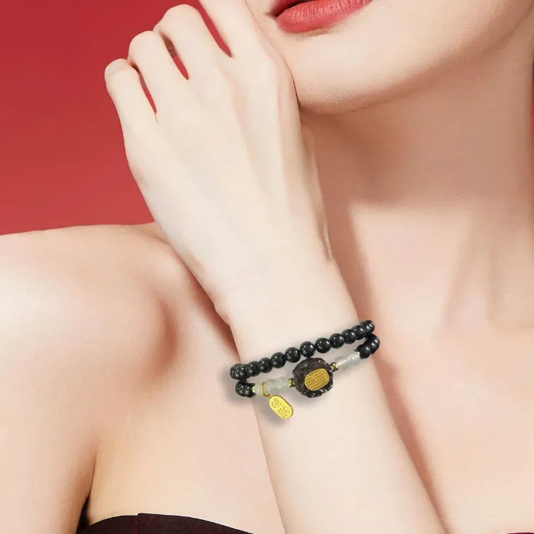 The Years Are Quiet Ebony Bracelets Unisex-3
