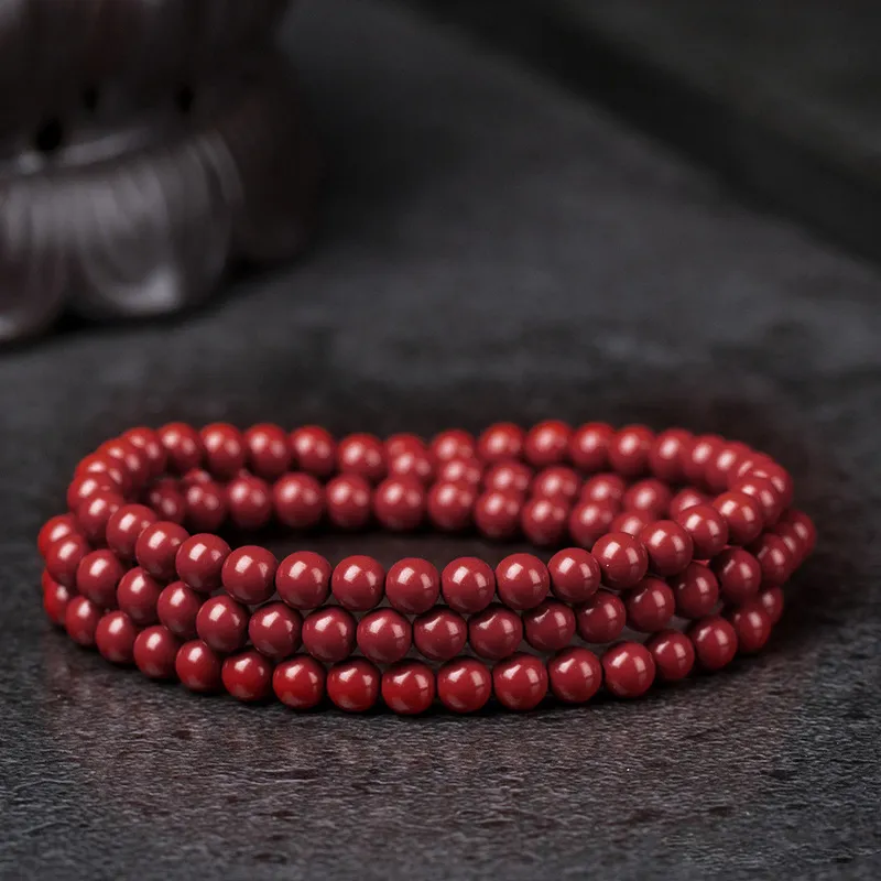 The Years Are Quiet Cinnabar Jade Bracelets Unisex-6