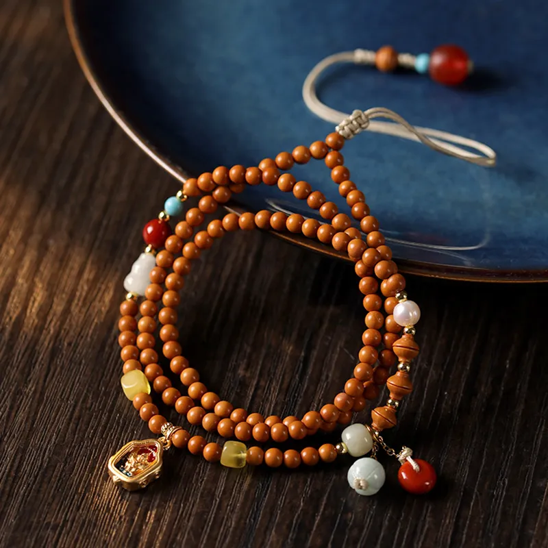 The Years Are Quiet Olive Pit Bracelets Unisex-2