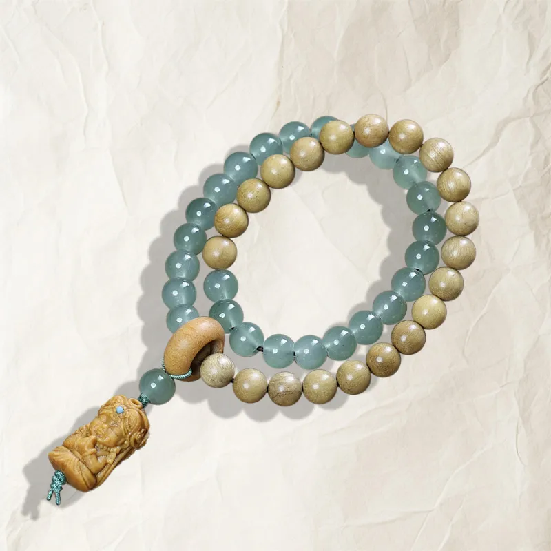 The Years Are Quiet Milky Agarwood Bracelets Unisex-4