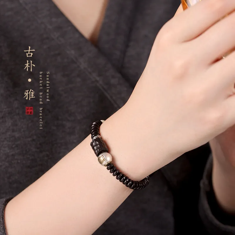 The Years Are Quiet Coconut Shell Beads Bracelets Unisex-5