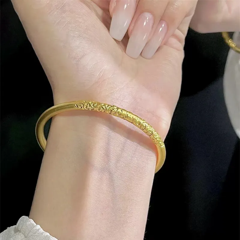 The Years Are Quiet Glass Cat Eye Bangles Unisex-6