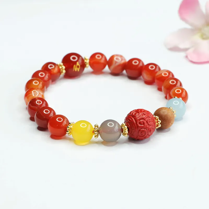 The Years Are Quiet Agate Bracelets Unisex-3