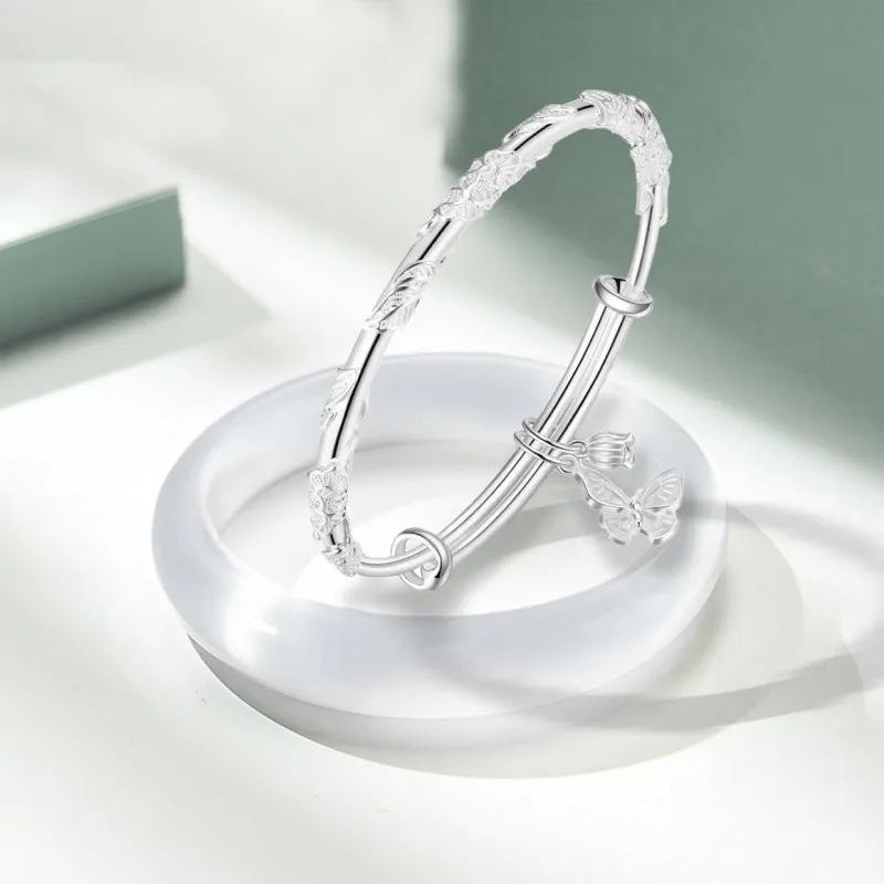 The Years Are Quiet Glass Cat Eye Bangles Unisex-1