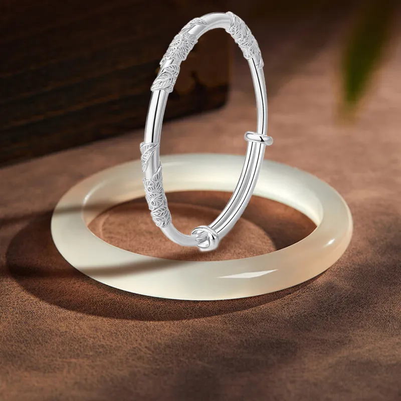 The Years Are Quiet Glass Cat Eye Bangles Unisex-1