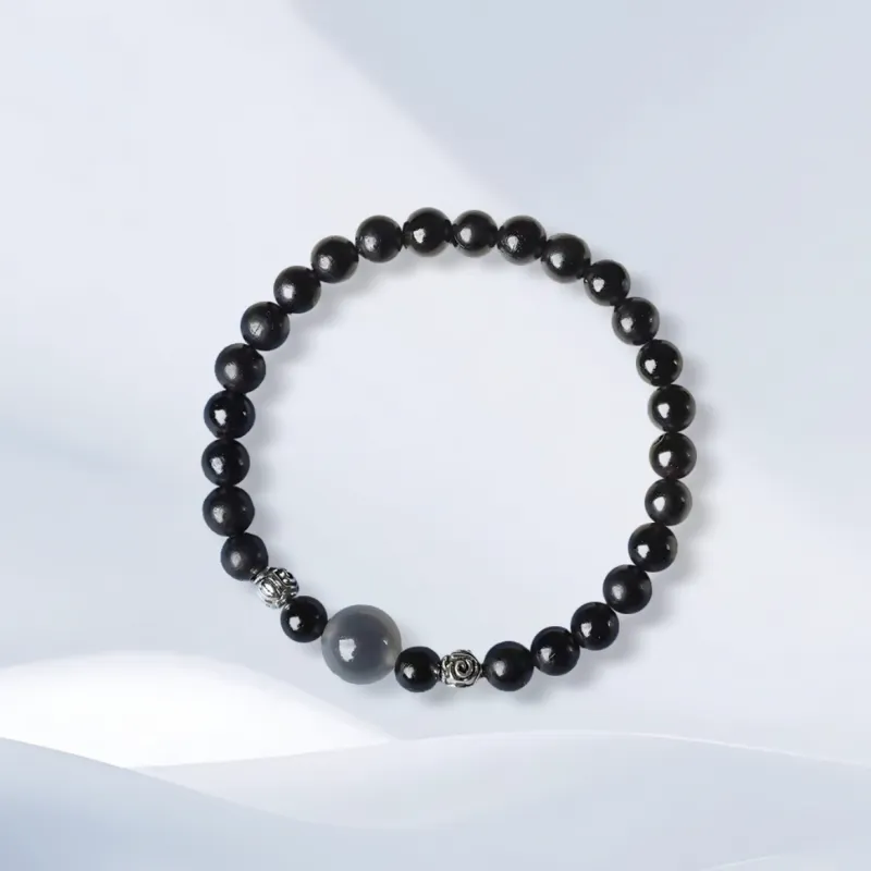 The Years Are Quiet Ebony Wooden Bracelets Unisex-4