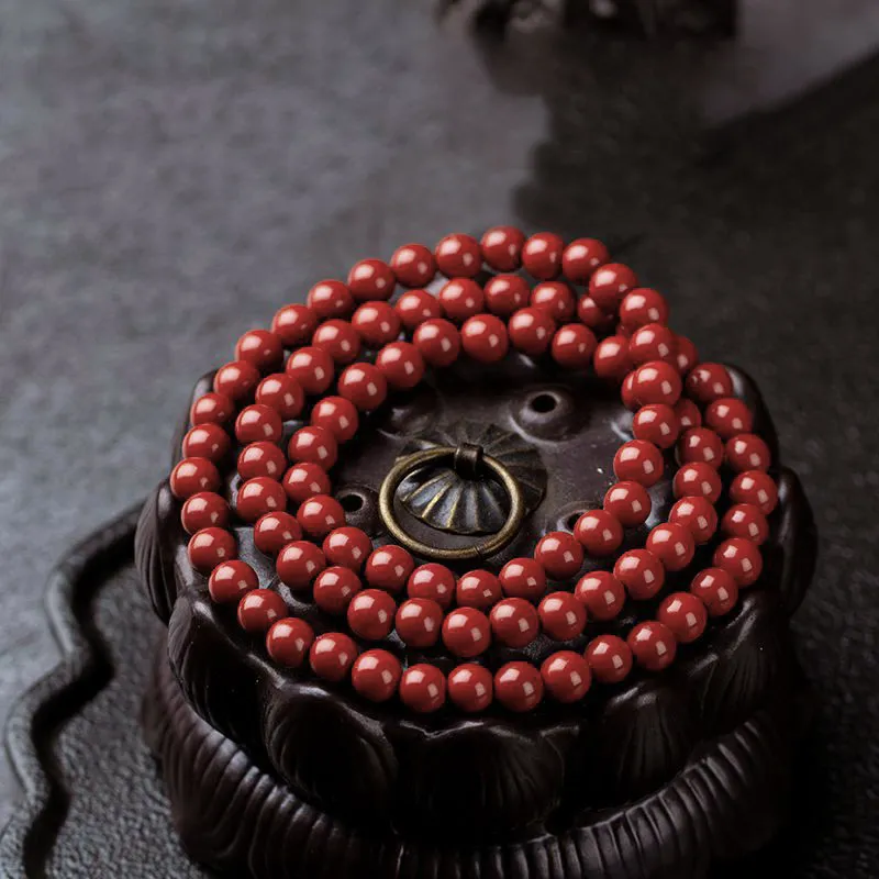 The Years Are Quiet Cinnabar Jade Bracelets Unisex-5