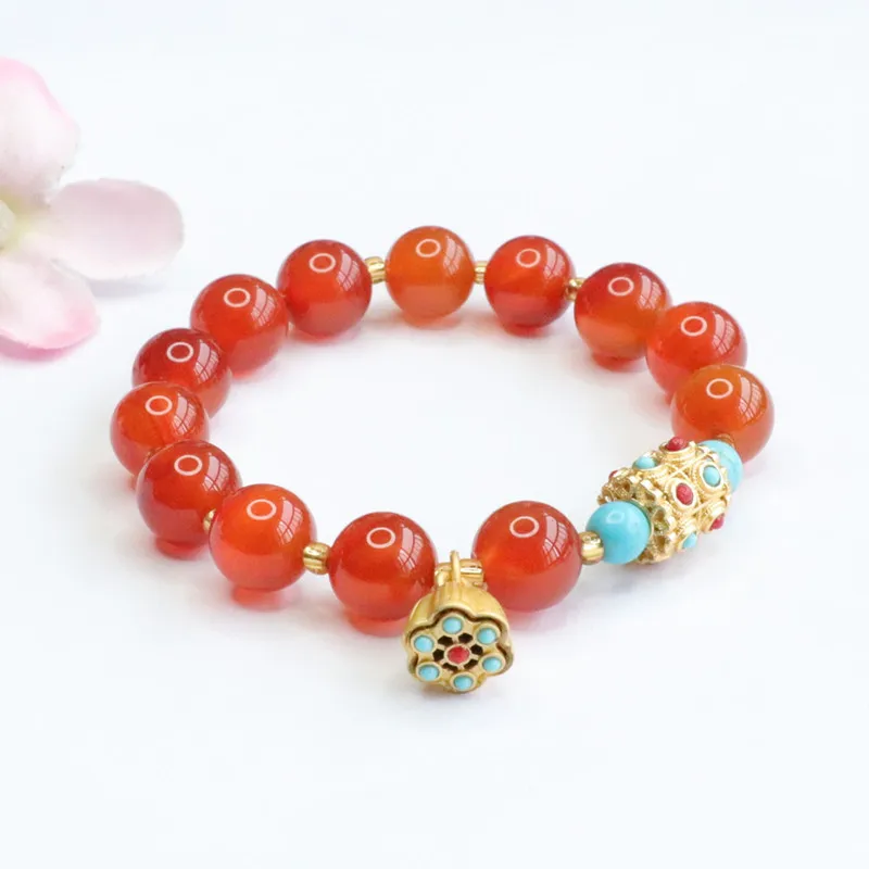 The Years Are Quiet Agate Bracelets Unisex-5