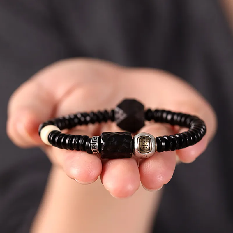 The Years Are Quiet Coconut Shell Beads Bracelets Unisex-3