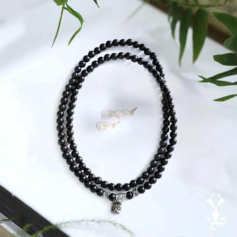 The Years Are Quiet Ebony Wooden Bracelets Unisex-3
