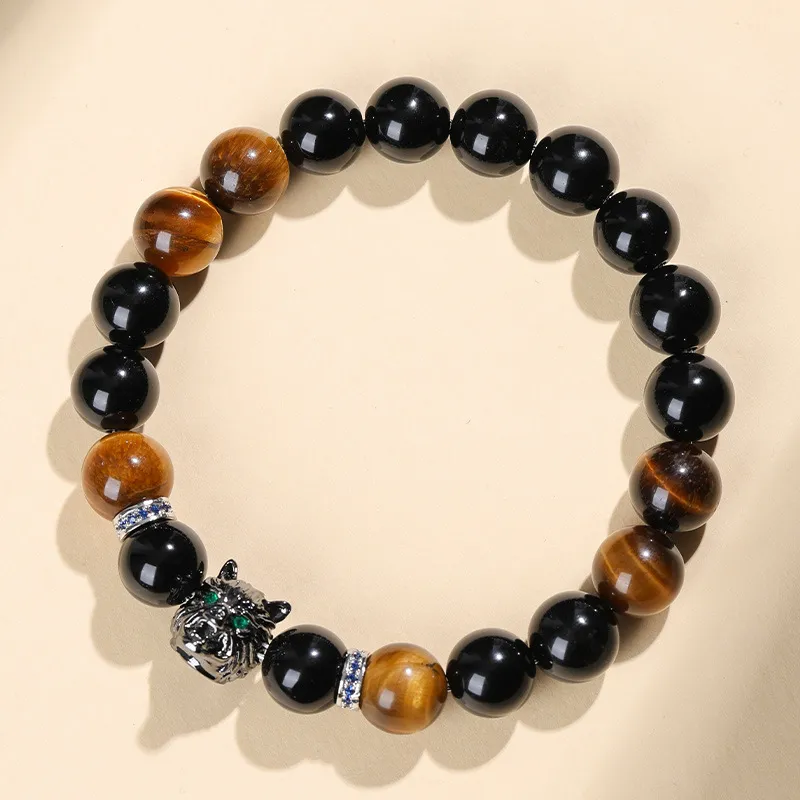 The Years Are Quiet Obsidian Bracelets Unisex-2