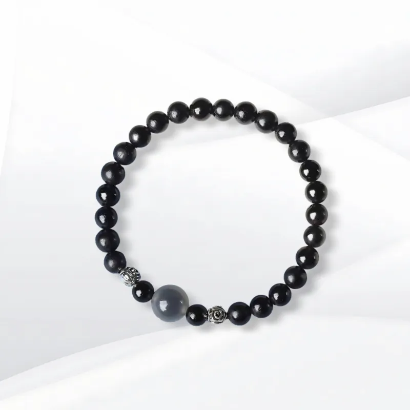 The Years Are Quiet Ebony Wooden Bracelets Unisex-3