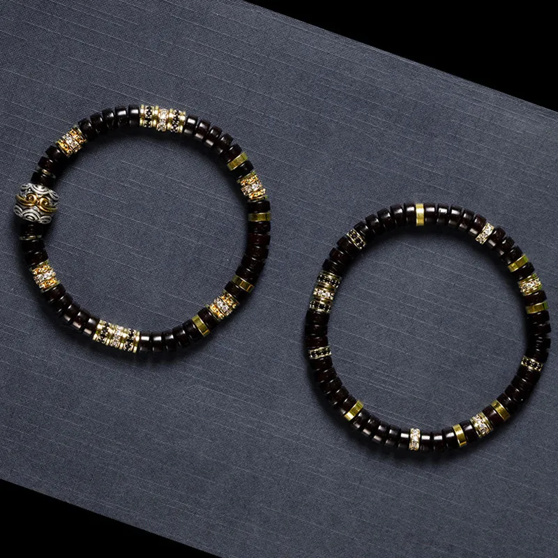 The Years Are Quiet Coconut Shell Beads Bracelets Unisex-2