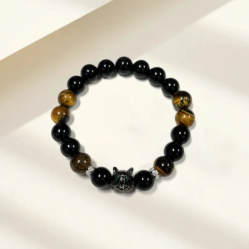 The Years Are Quiet Obsidian Bracelets Unisex-3