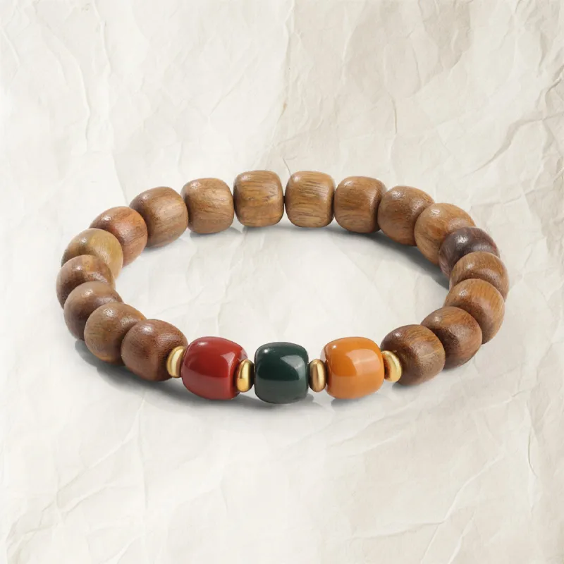 The Years Are Quiet Green Sandalwood Bracelets Unisex-6