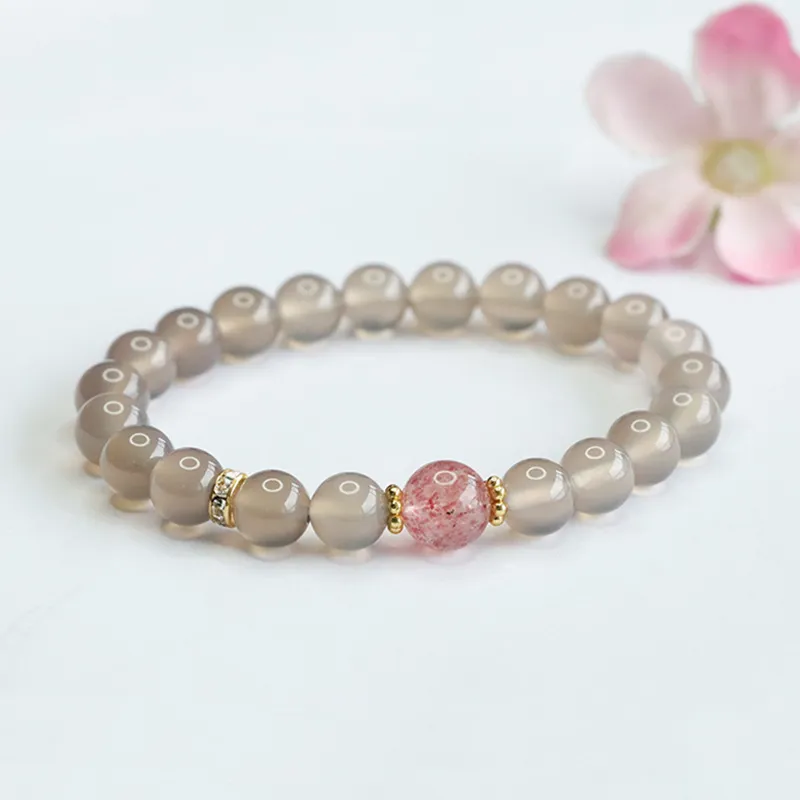 The Years Are Quiet Agate Bracelets Unisex-1