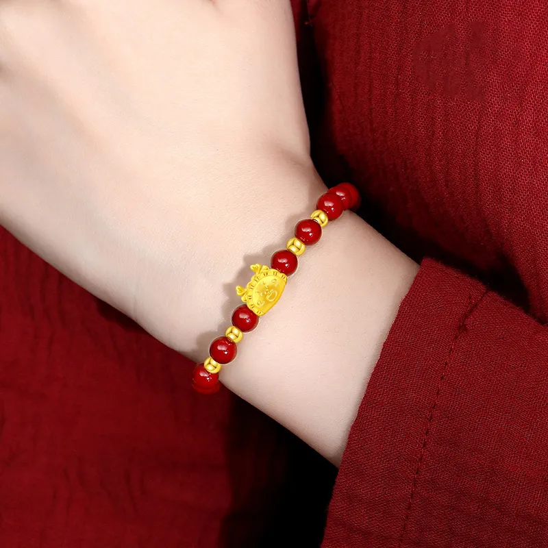 The Years Are Quiet Reconstructed Cinnabar Bracelets Unisex-1