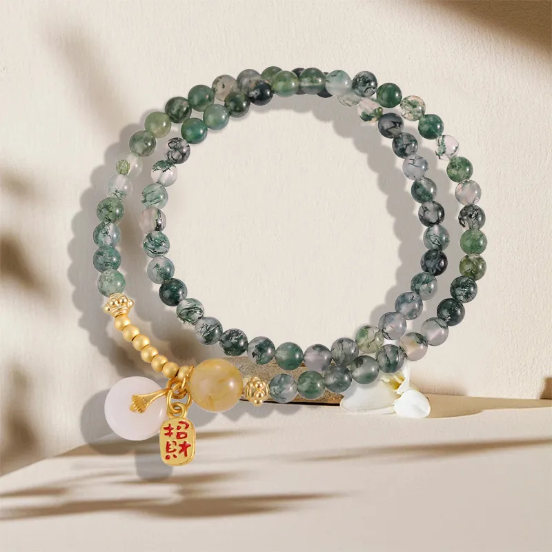 The Years Are Quiet Agate Bracelets Unisex-2