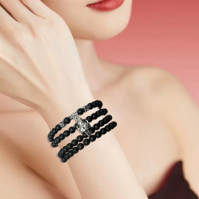 The Years Are Quiet Ebony Bracelets Unisex-3