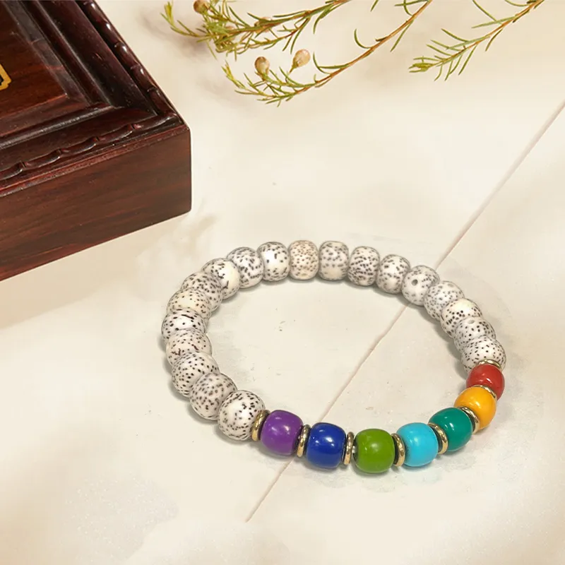 The Years Are Quiet Star Moon Bodhi Seeds Bracelets Unisex-2