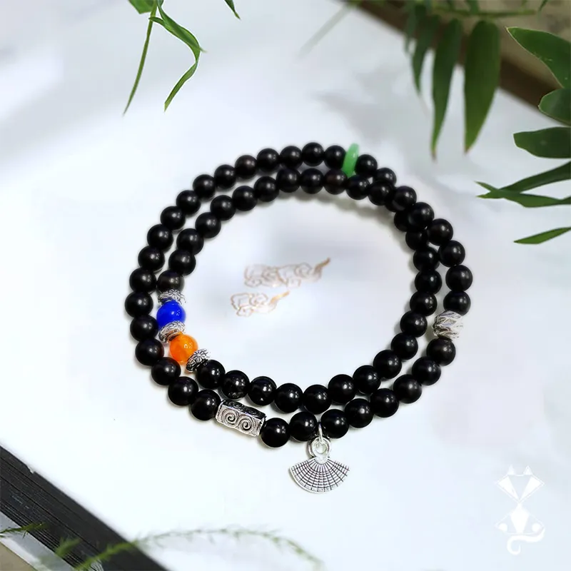 The Years Are Quiet Ebony Bracelets Unisex-3