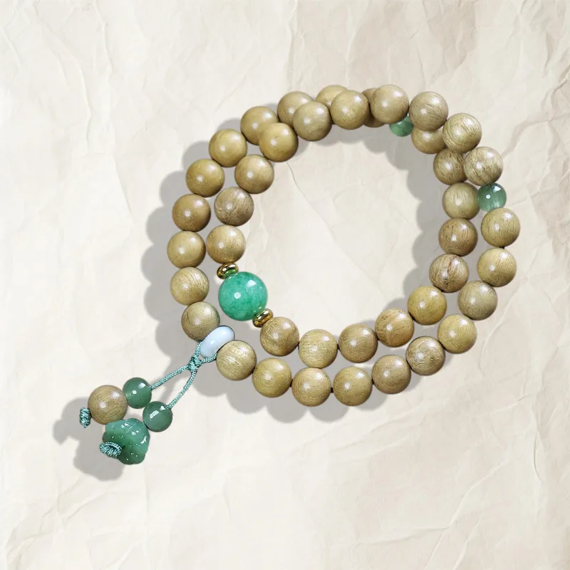 The Years Are Quiet Milky Agarwood Bracelets Unisex-4