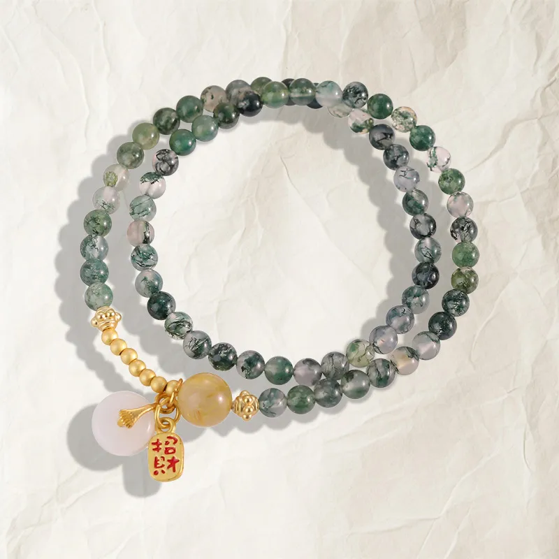 The Years Are Quiet Agate Bracelets Unisex-4
