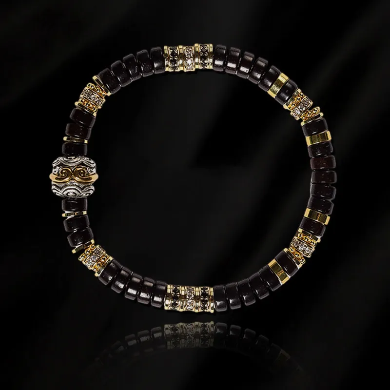 The Years Are Quiet Coconut Shell Beads Bracelets Unisex-5