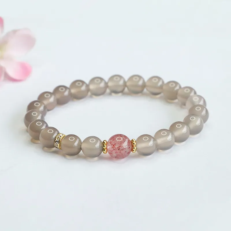The Years Are Quiet Agate Bracelets Unisex-2