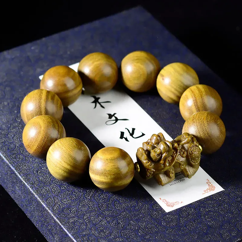 The Years Are Quiet Green Sandalwood Bracelets Unisex-4