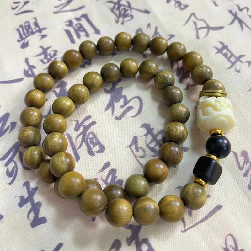 The Years Are Quiet Green Sandalwood Bracelets Unisex-3
